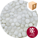 Glass Pea Gravel - Opaque White - 9125